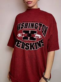WASHINGTON REDSKINS XL Vintage Burgunder T-Shirt