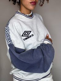 UMBRO XL Vintage Bicolor Rundhals-Sweatshirt