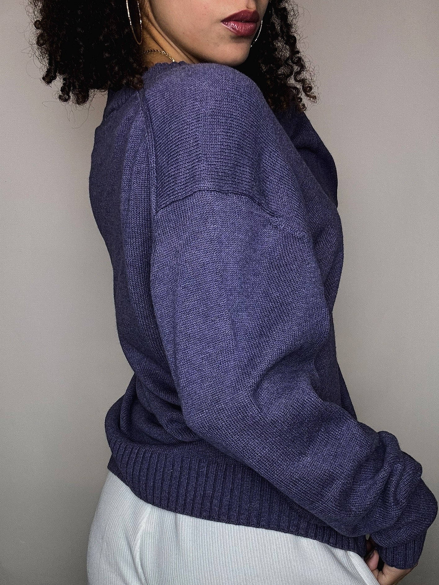 Pull lila Lacoste L vintage