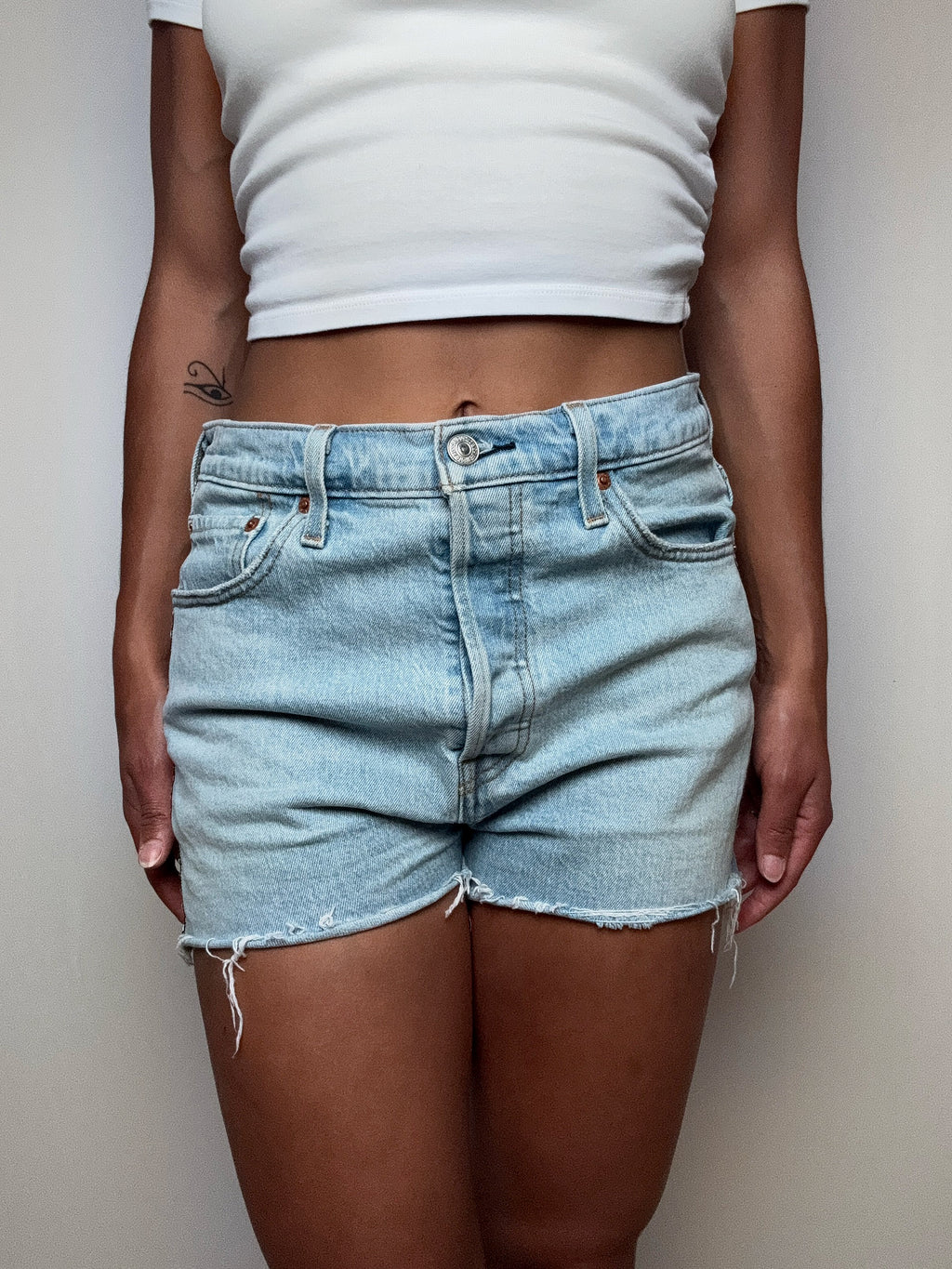 Short en jean avec détails M vintage