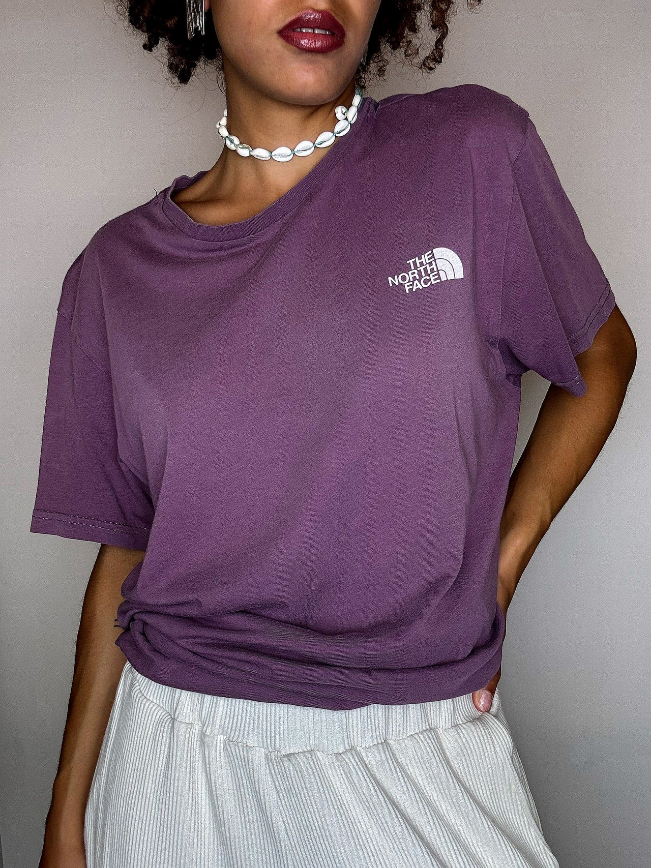 Tee shirt aubergine THE NORTH FACE L vintage