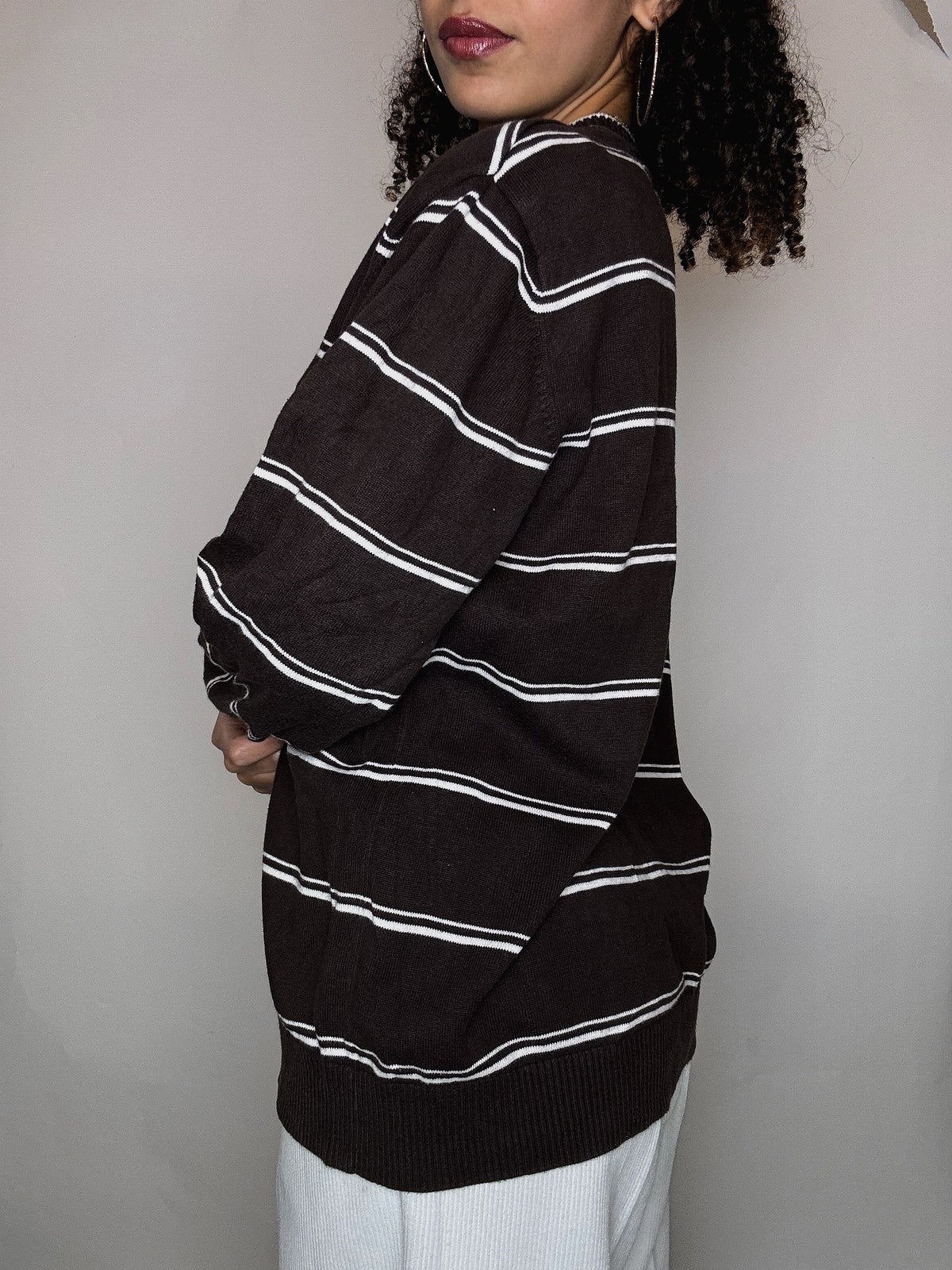 Pull brun Tommy Hilfiger L vintage