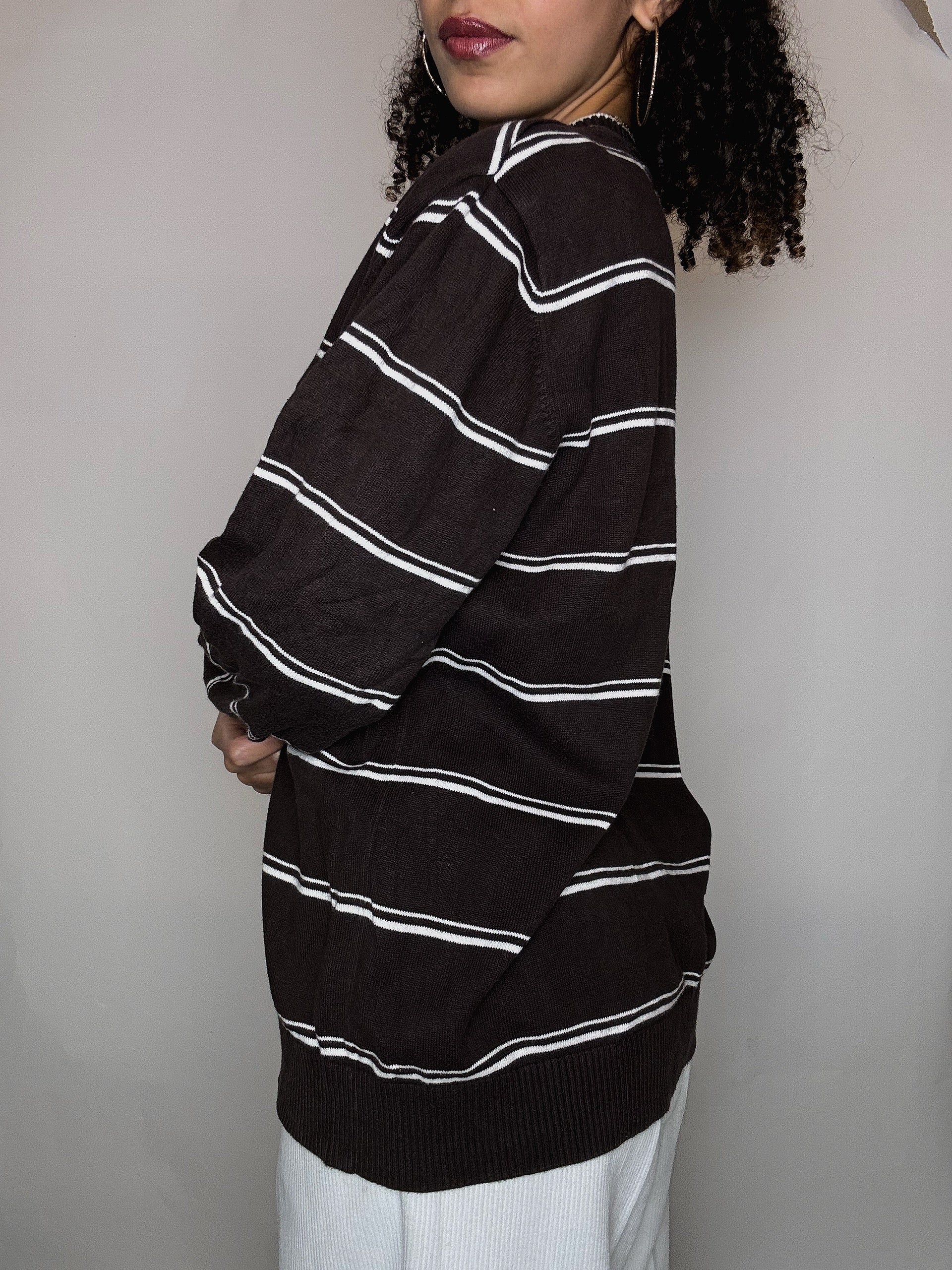 Pull brun Tommy Hilfiger L vintage