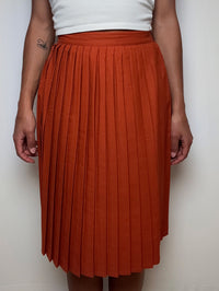 Jupe plissée terracota S/M vintage