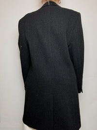 Manteau en laine gris foncé XL vintage