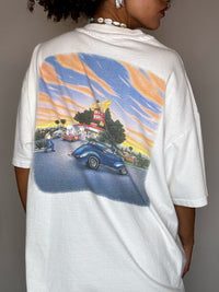 Vintage white IN AND OUT T-shirt XL