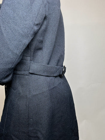 Vintage M navy blue wool coat 