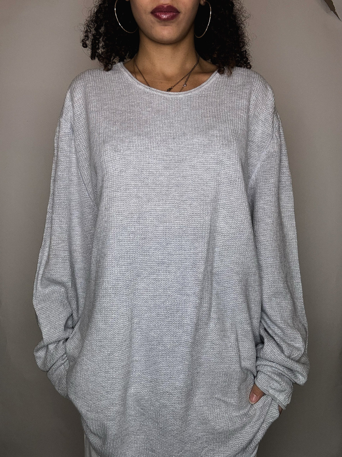 Pull thermal gris Calvin Klein 2XL vintage