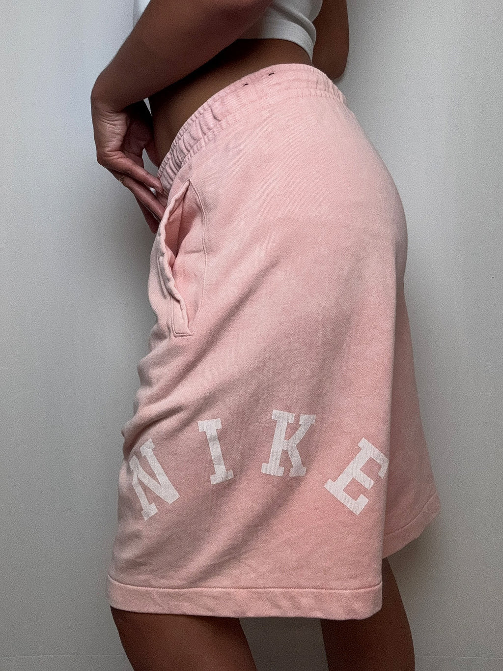 Short de sport rose Nike M/L vintage