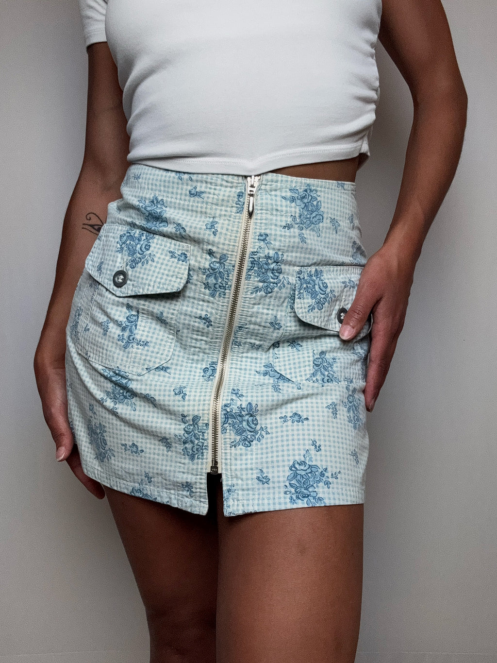 Jupe à zip S/M vintage