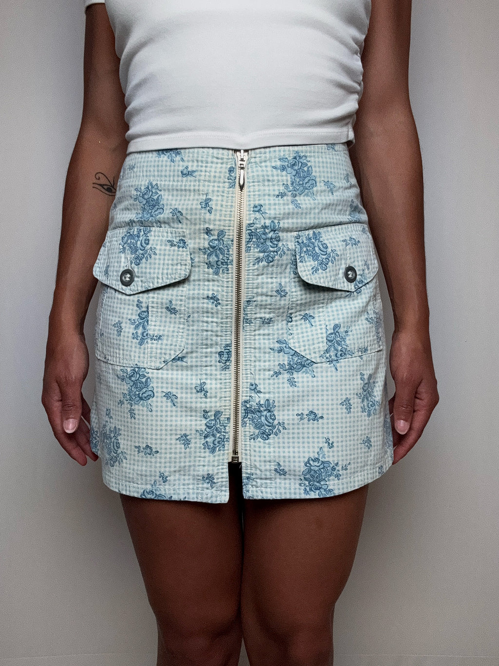 Jupe à zip S/M vintage