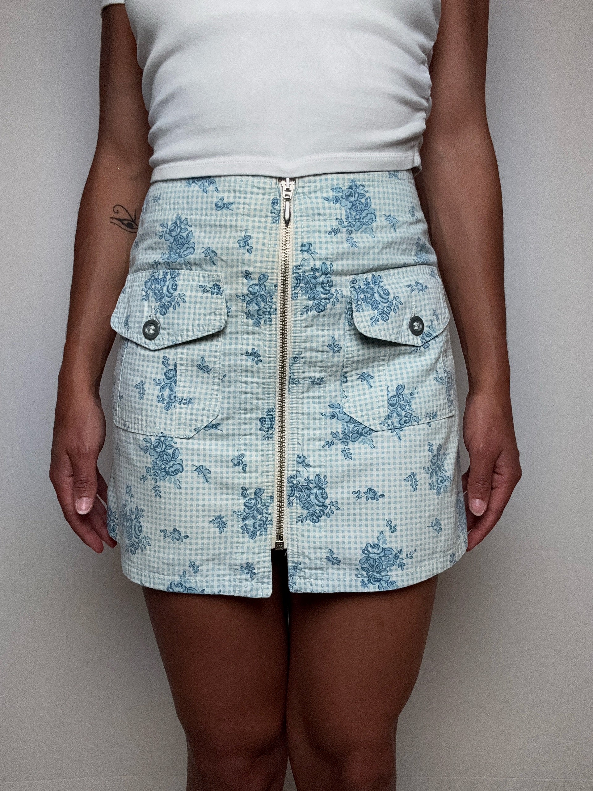 Jupe à zip S/M vintage