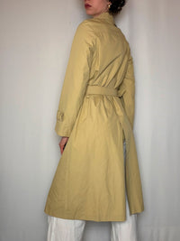 Trench jaune beurre M vintage