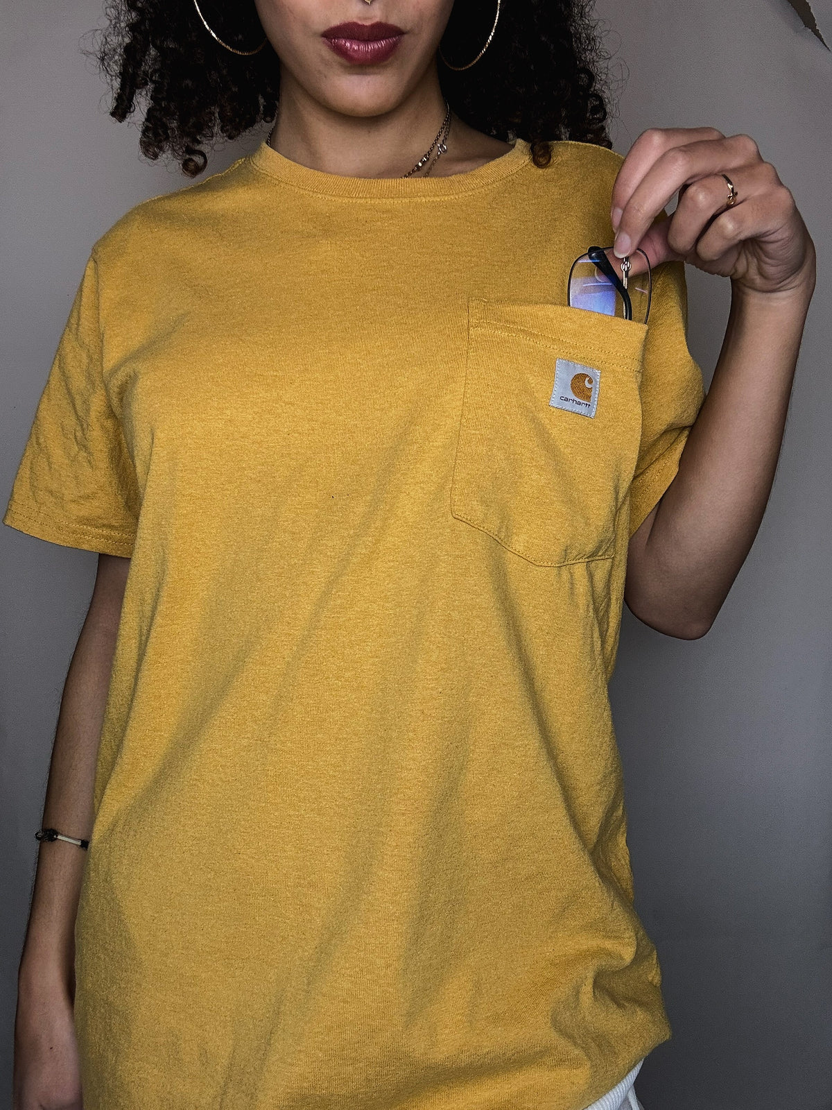 Tshirt jaune Carhartt L vintage