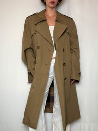 Trench beige croisé L vintage