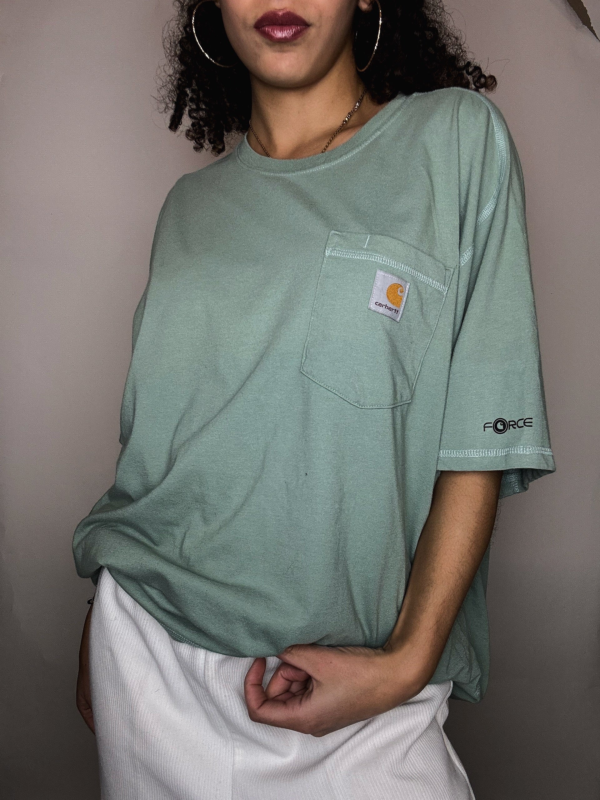 Tshirt vert d'eau Carhartt XL vintage