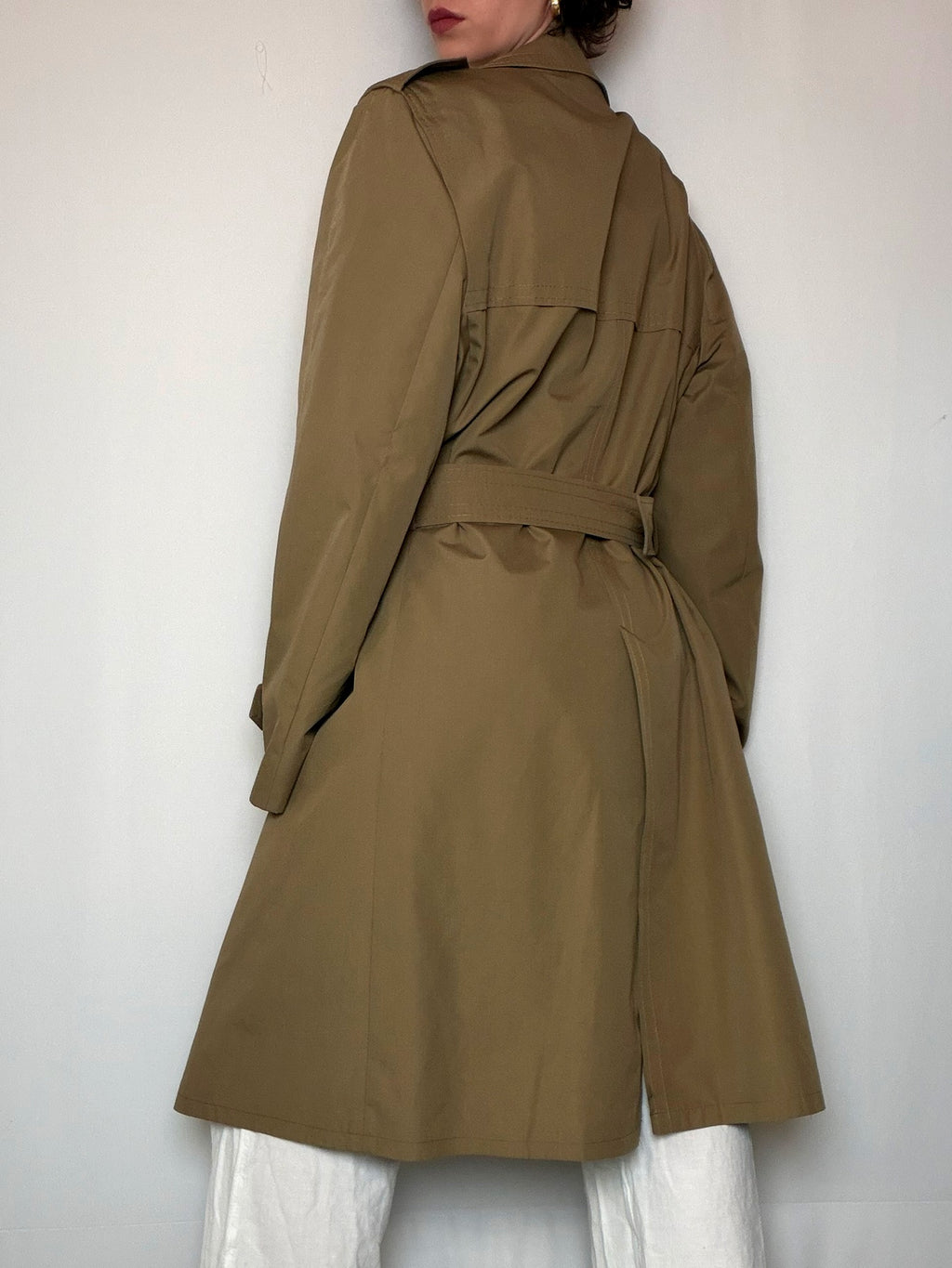Trench beige croisé L vintage