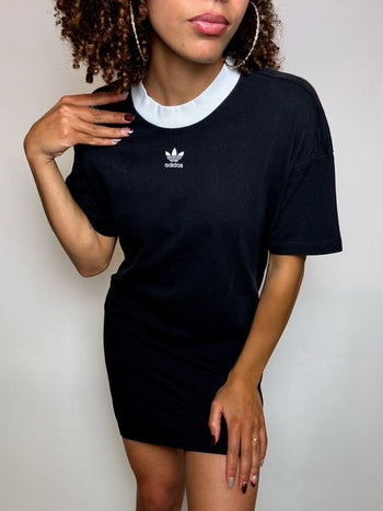 Robe manche courte noire ADIDAS M vintage