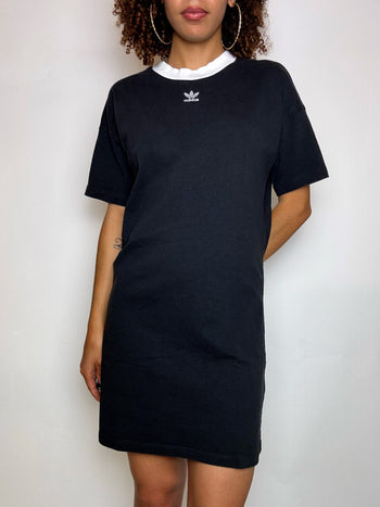 Robe manche courte noire ADIDAS M vintage