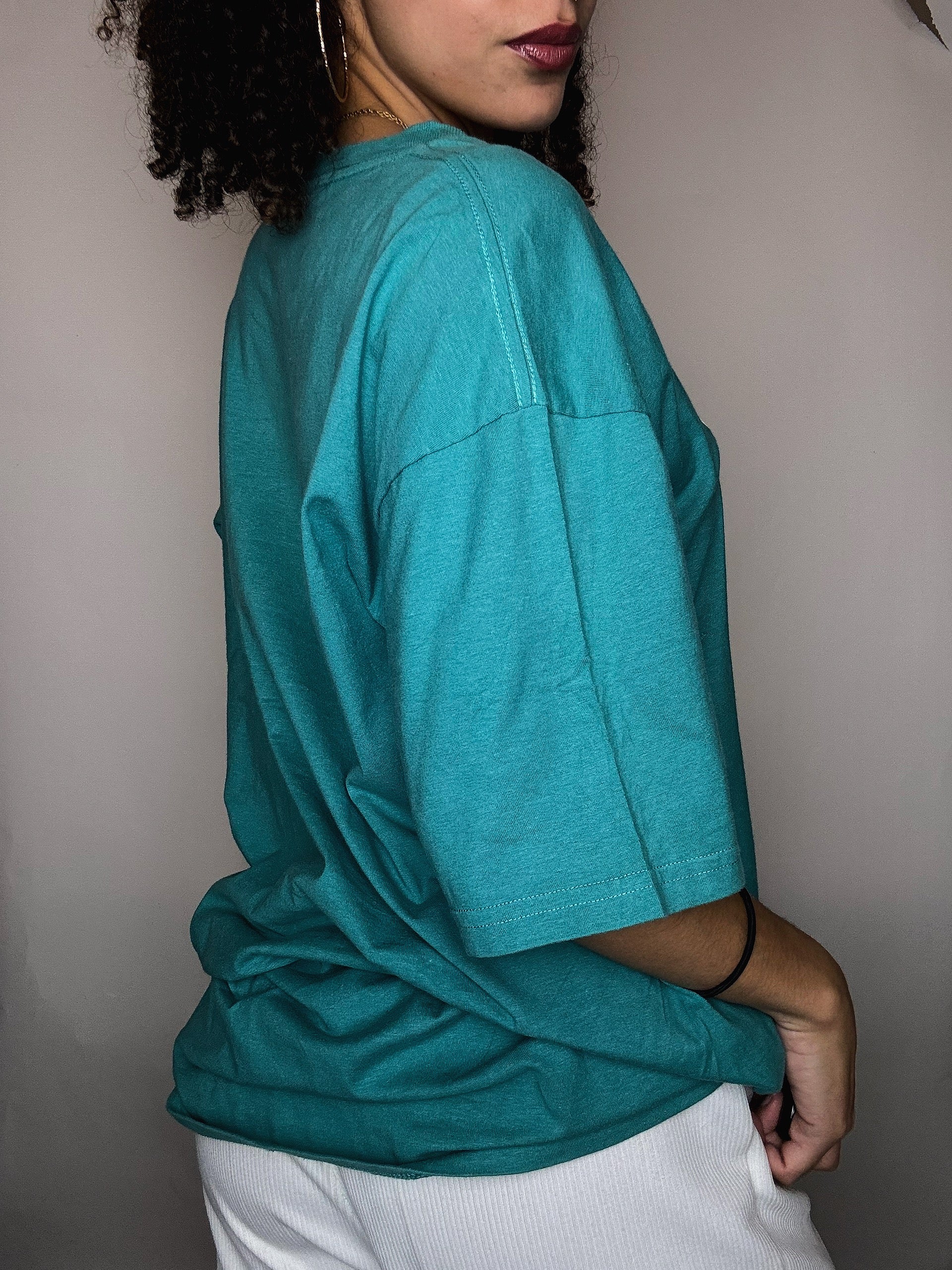 Tee shirt turquoise Vans L vintage