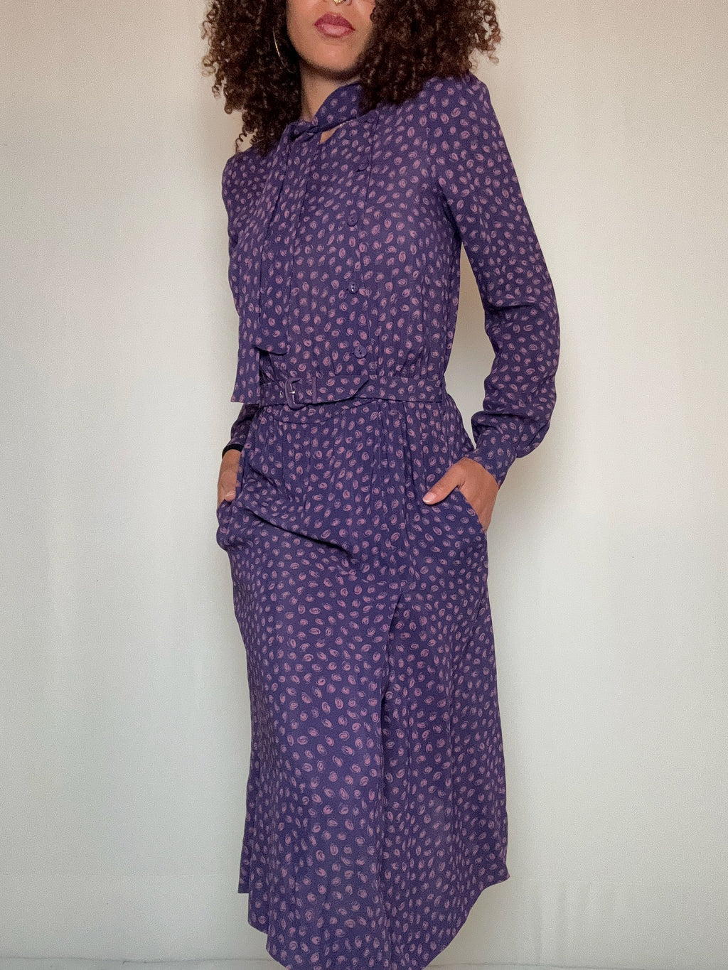 Robe longue fluide S vintage