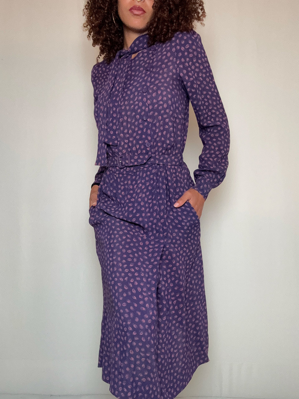 Robe longue fluide S vintage