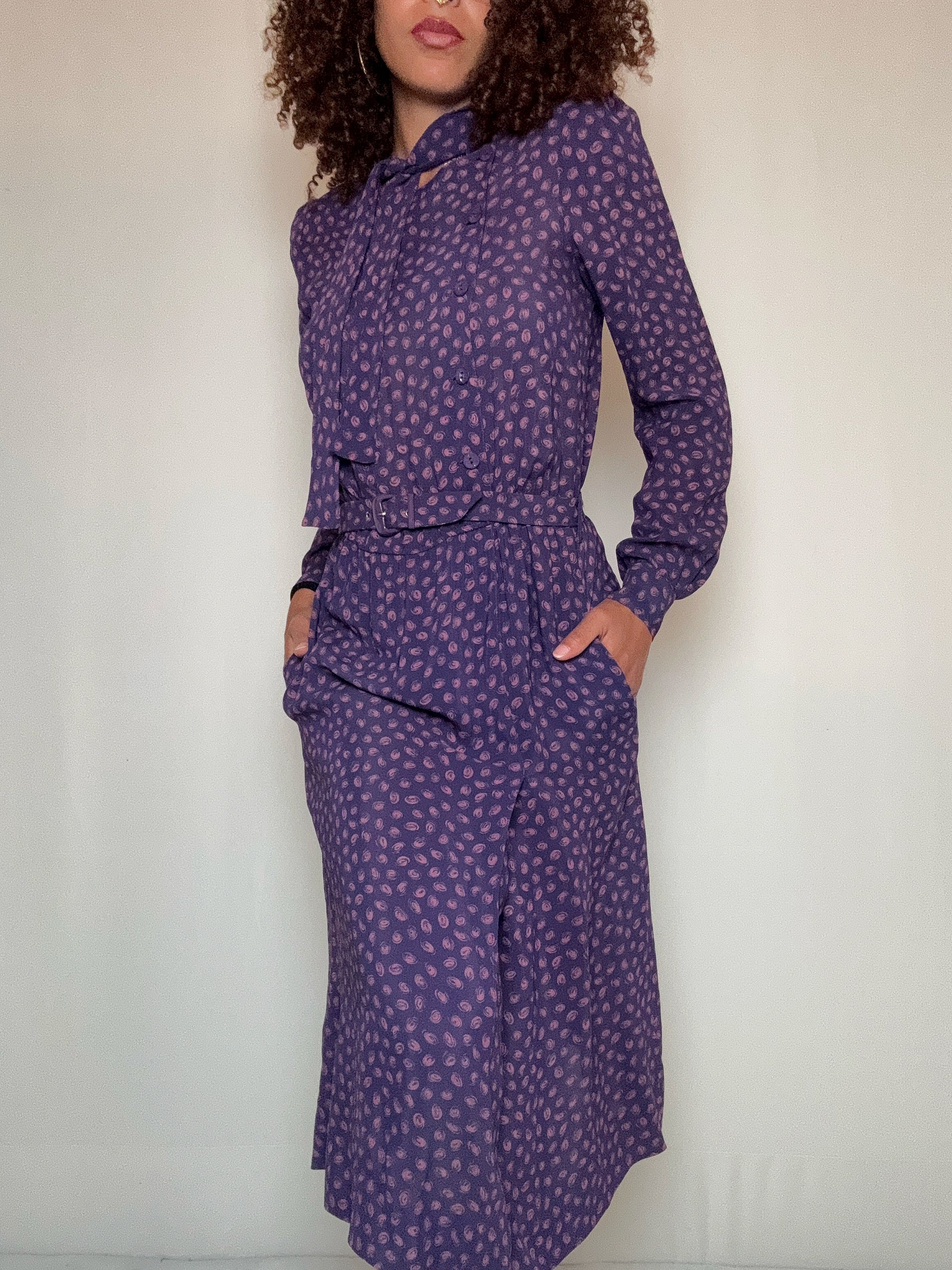 Robe longue fluide S vintage