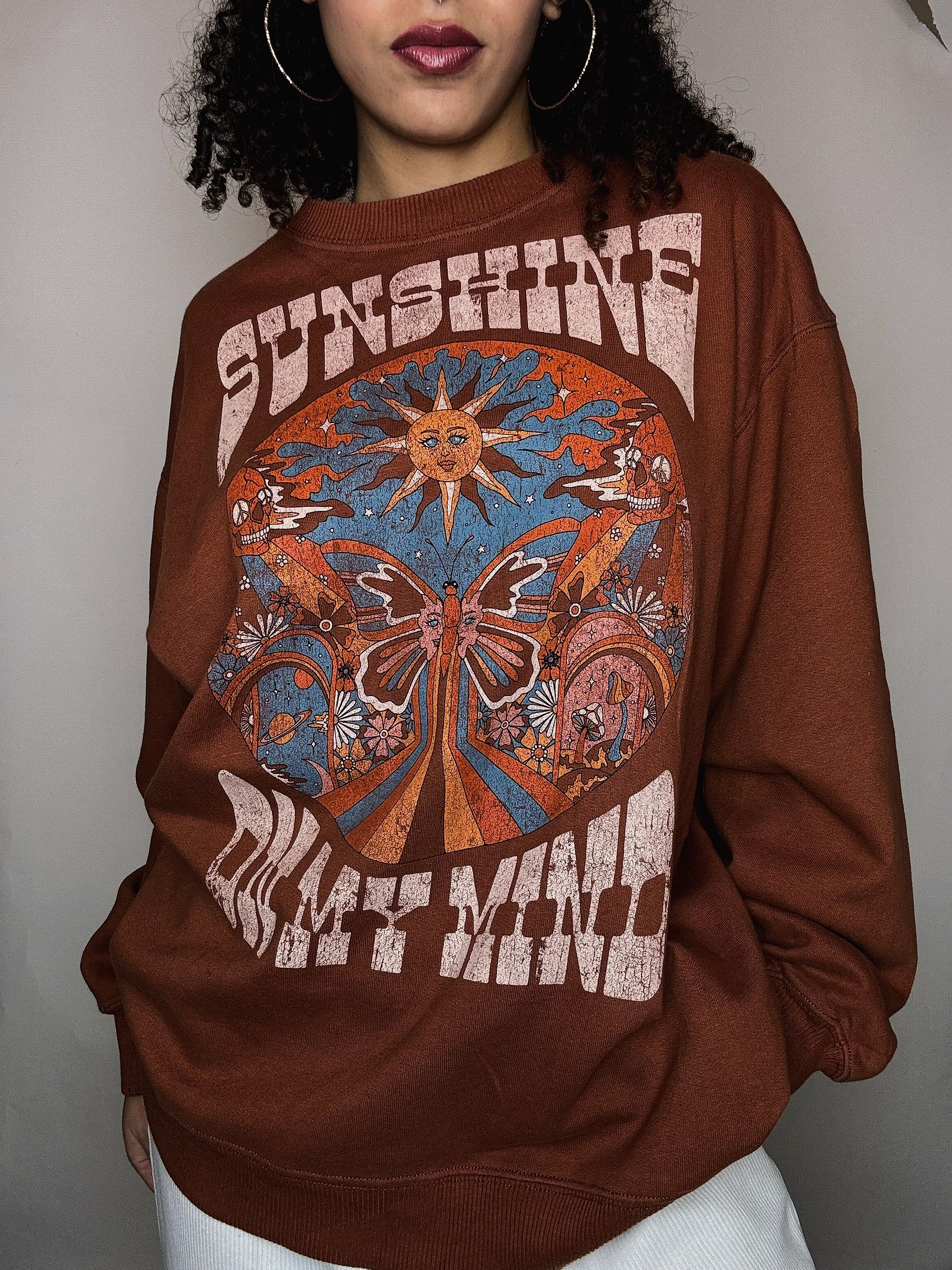 Sweat tabac Hollister M vintage