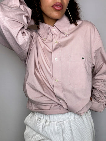 Vintage Navy and White Striped Shirt L/XL 