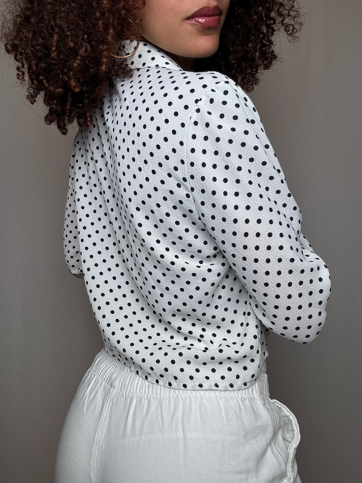 Chemisier polka dot M vintage