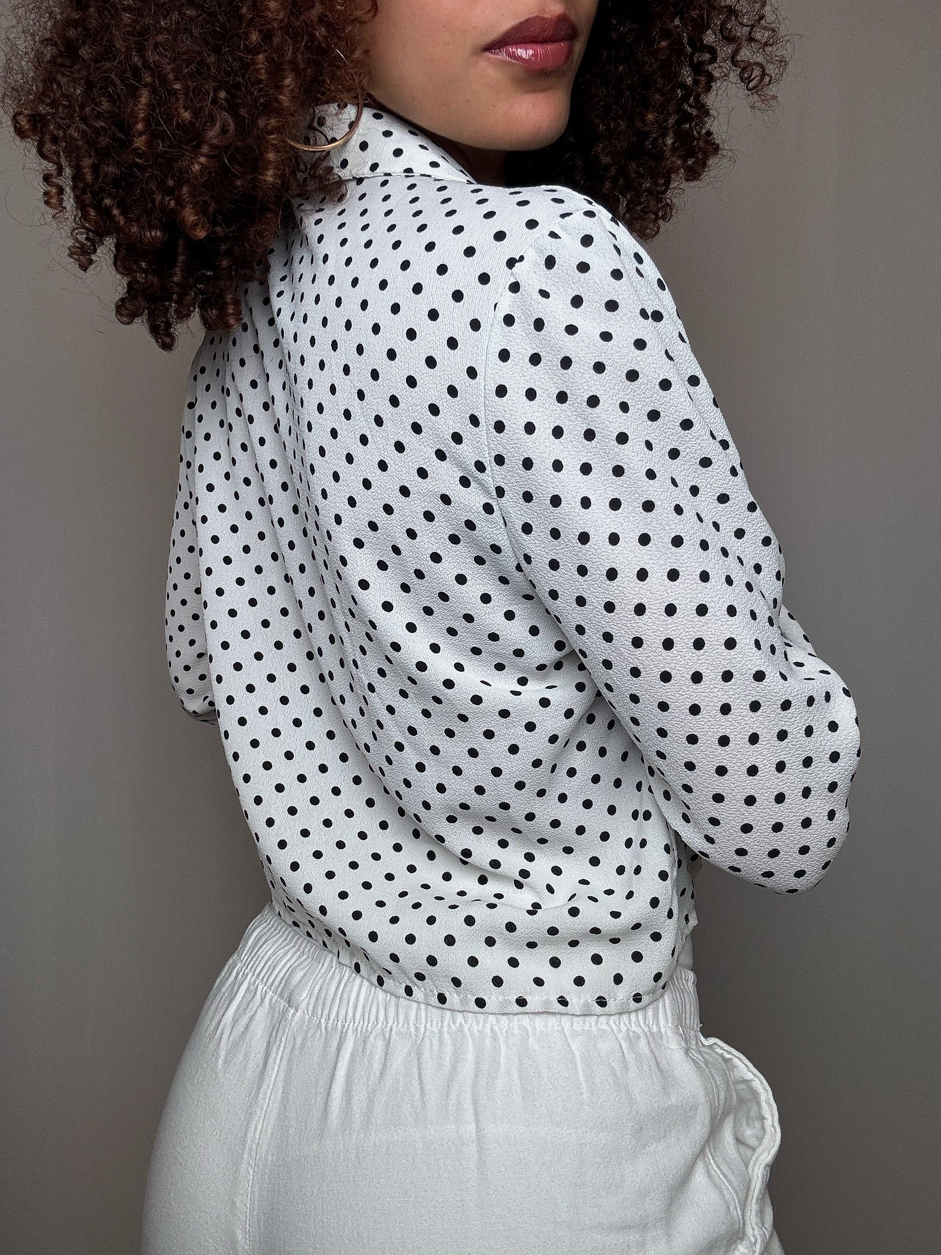 Chemisier polka dot M vintage