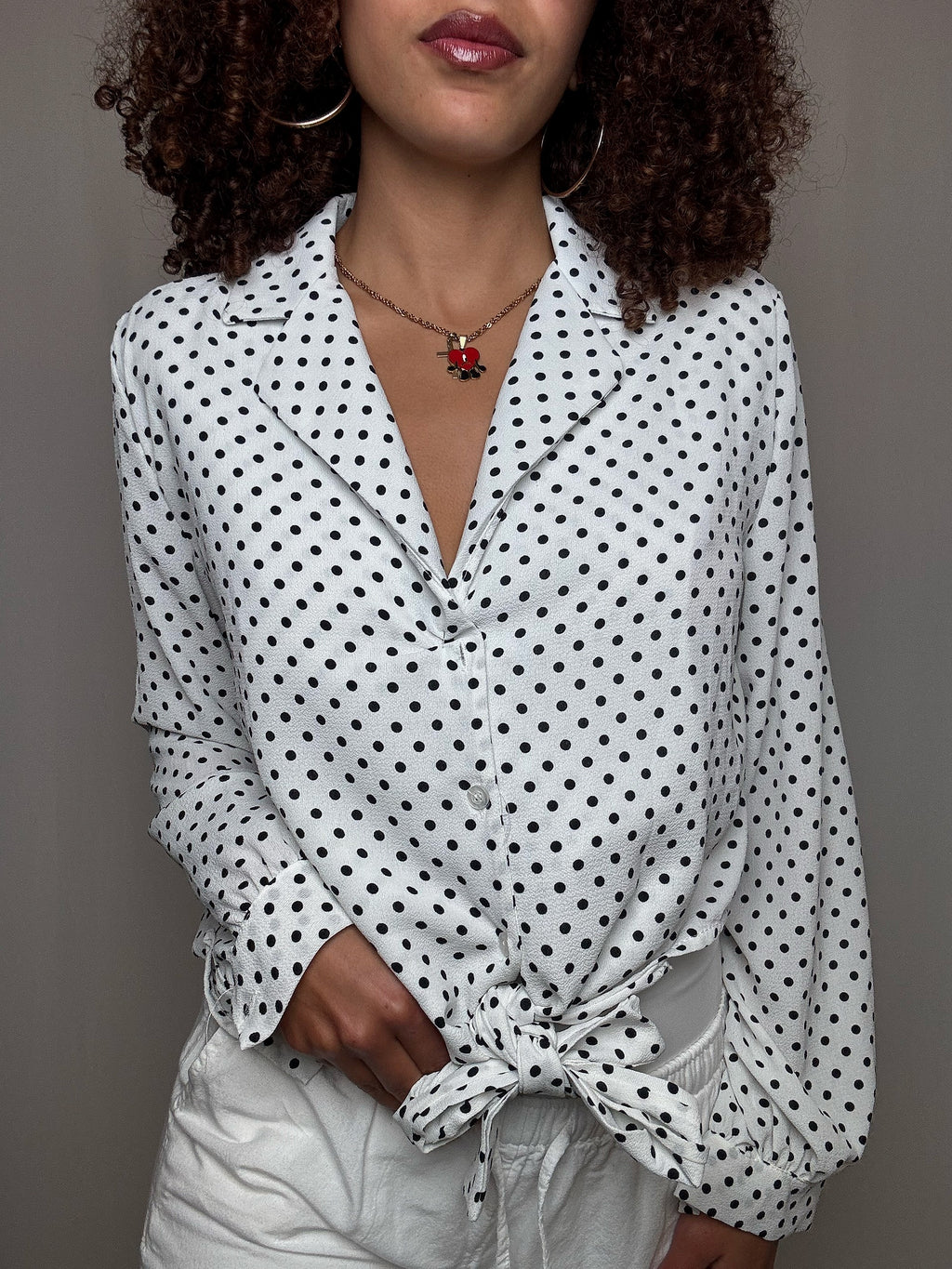 Chemisier polka dot M vintage