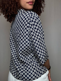 Chemisier fluide a fleurs M/L vintage