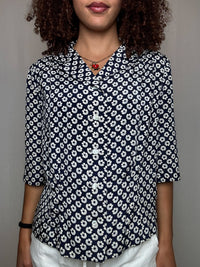 Chemisier fluide a fleurs M/L vintage