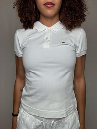 Polo blanc Lacoste S/M vintage