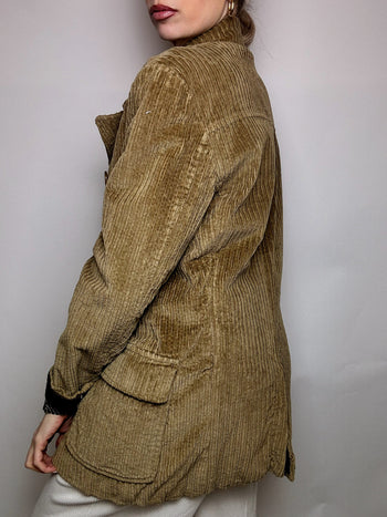 Beige corduroy jacket M/L vintage 