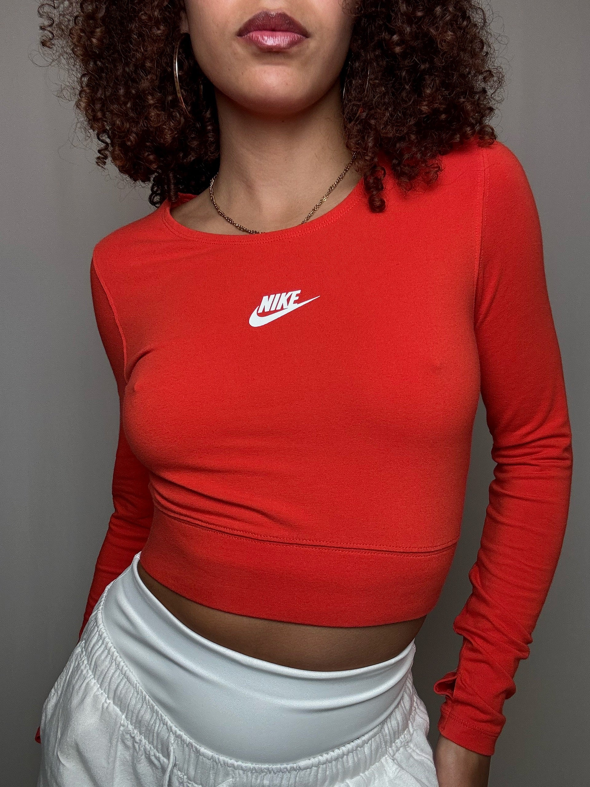 Top de sport rouge Nike S vintage
