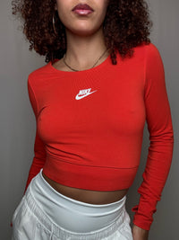 Top de sport rouge Nike S vintage