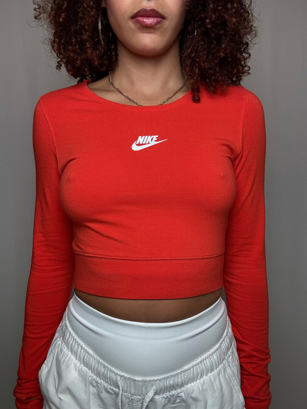Top de sport rouge Nike S vintage