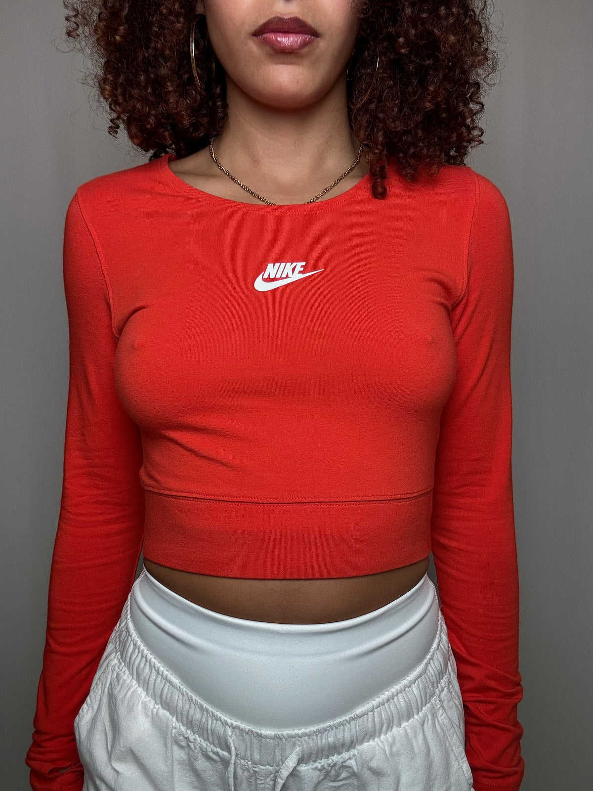 Top de sport rouge Nike S vintage