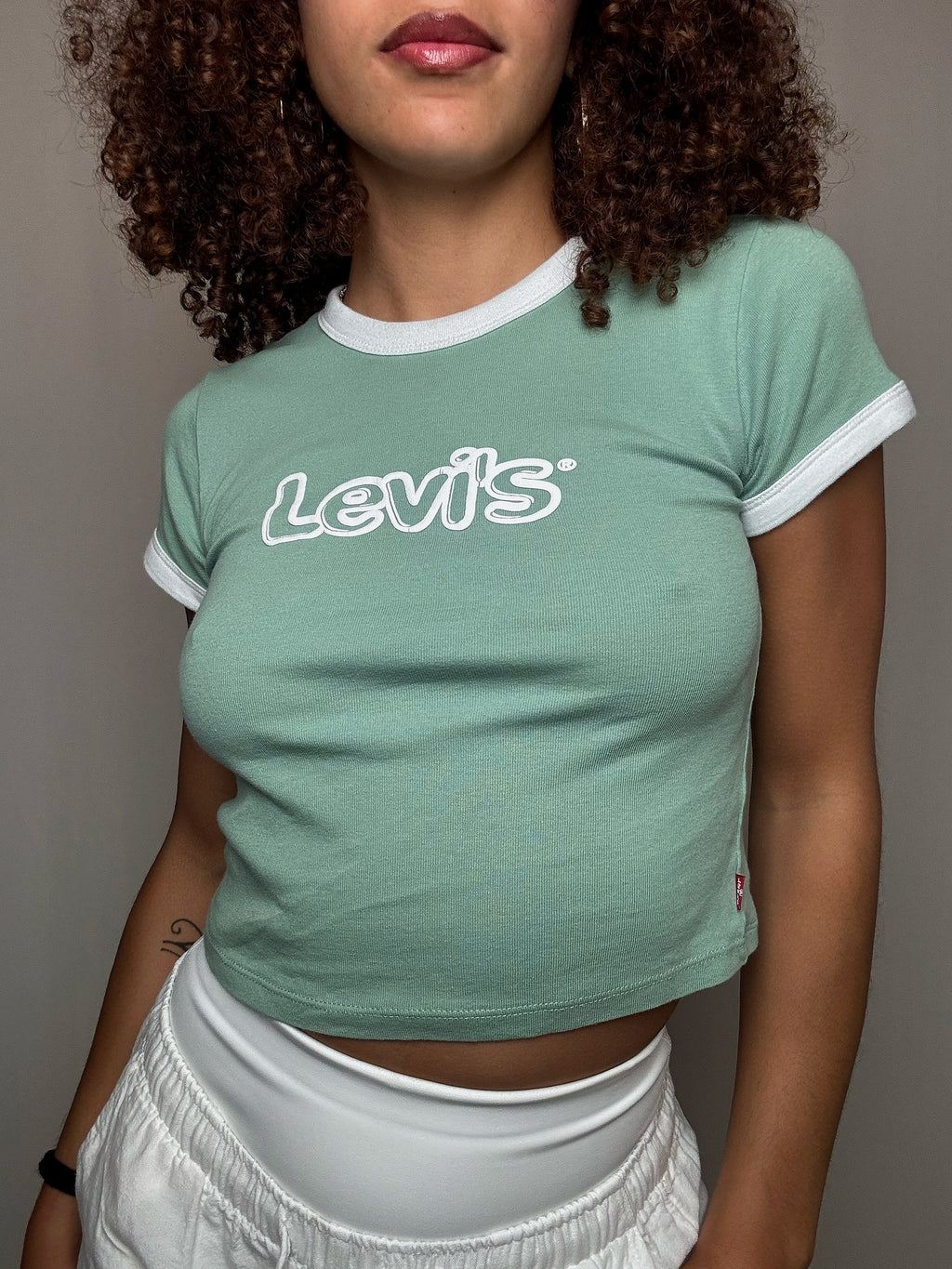 Tshirt vert d'eau Levi's XS vintage