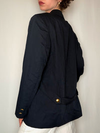 Blazer marine uni croisé L vintage
