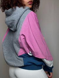 Sweat à capuche bimatière Nike S vintage