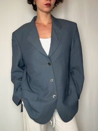 Blazer gris rayé Pierre Cardin XL vintage