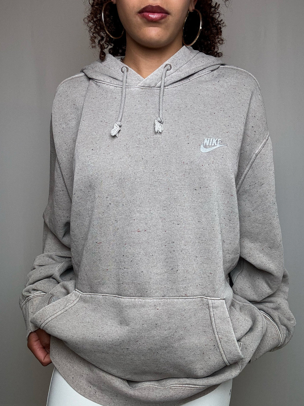 Sweat à capuche beige Nike XL vintage