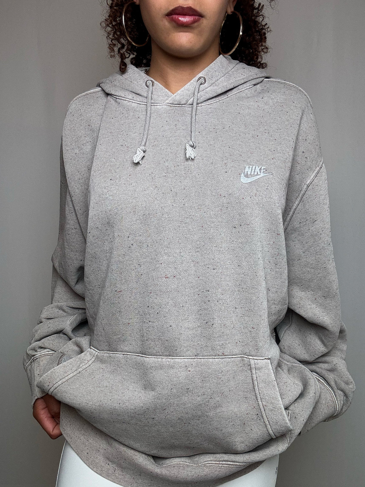 Sweat à capuche beige Nike XL vintage