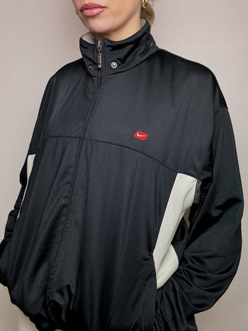 Vintage NIKE L schwarze Sportjacke