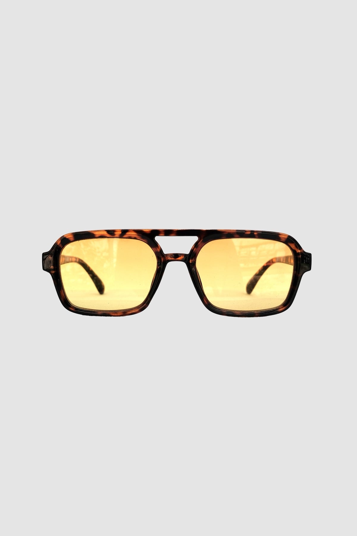 Blue recycled rectangular vintage glasses with blue lenses 