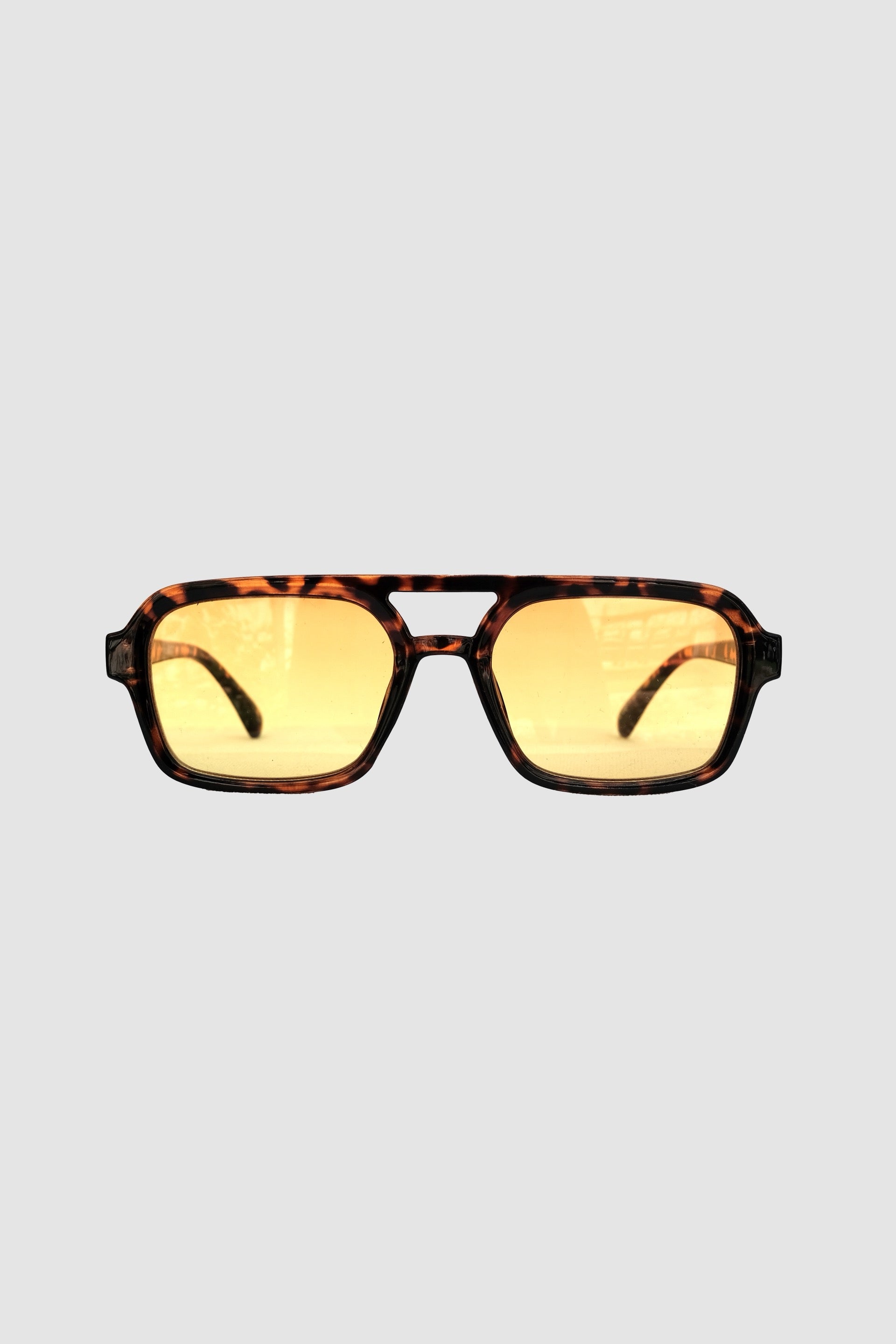 Blue recycled rectangular vintage glasses with blue lenses 