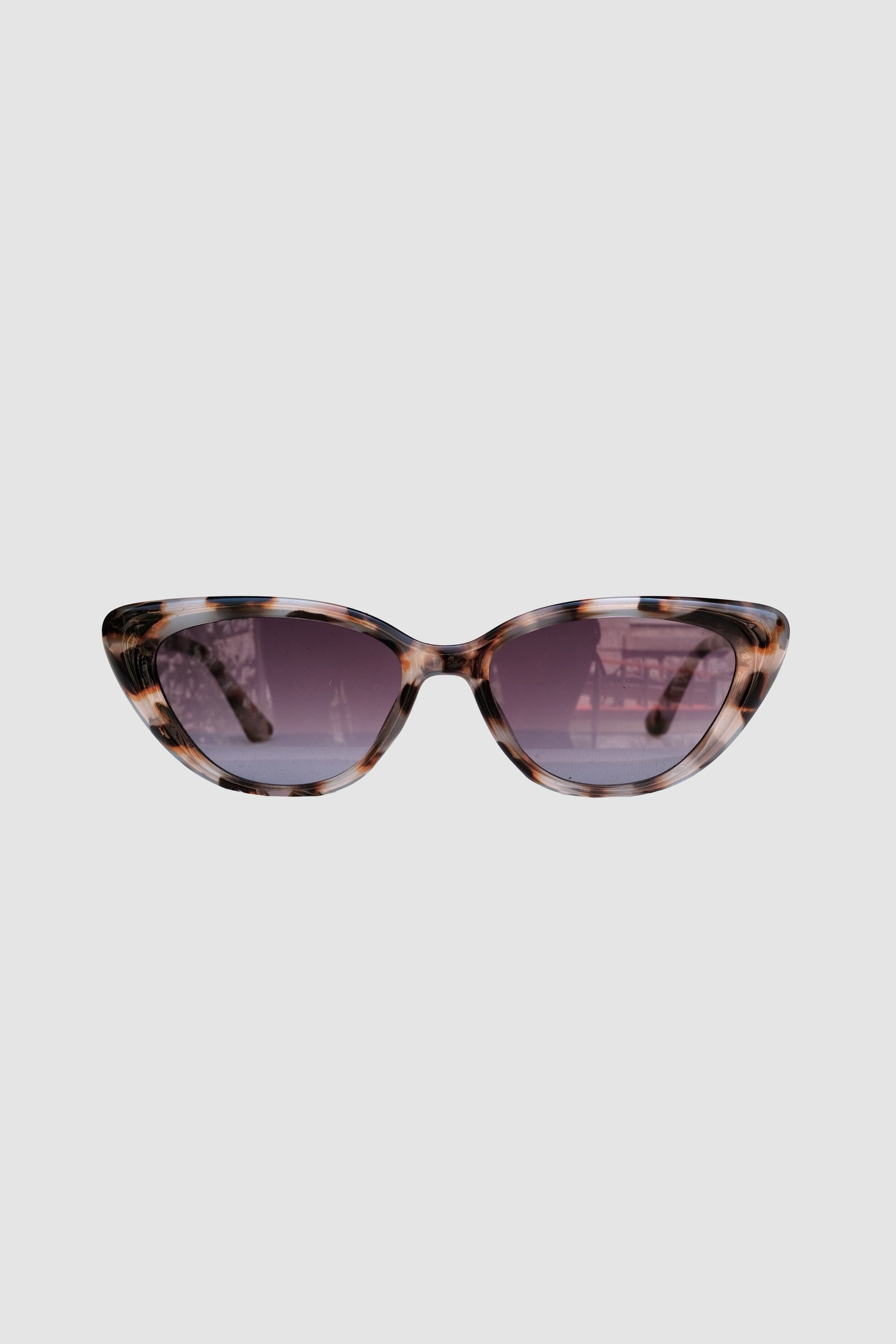Blaue, recycelte, rechteckige Vintage-Brille mit blauen Gläsern 